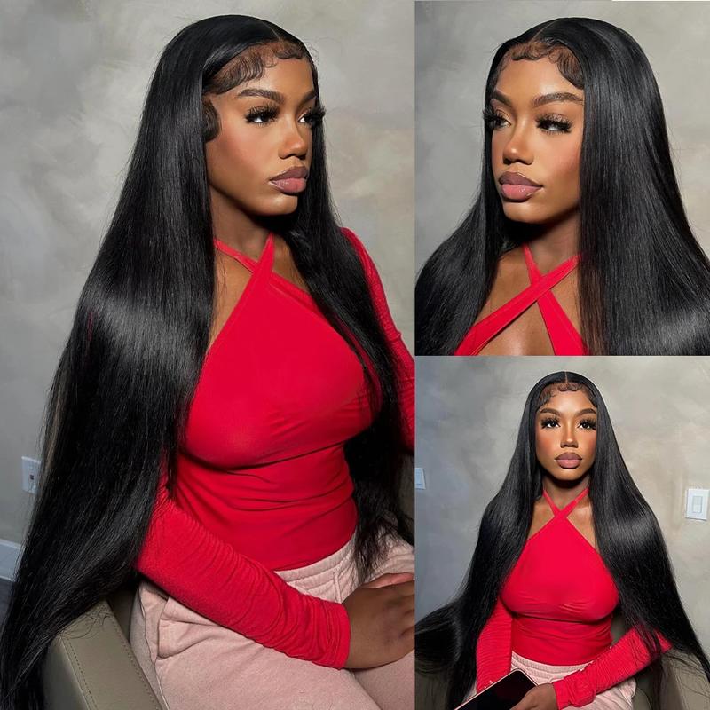 13X4 13x6 Straight Lace Front Wigs Straight Brazilian Human Hair Wigs 180% Density For Women Human Lace Wigs Bleached Knots Remy Hair Wig — vignette 6