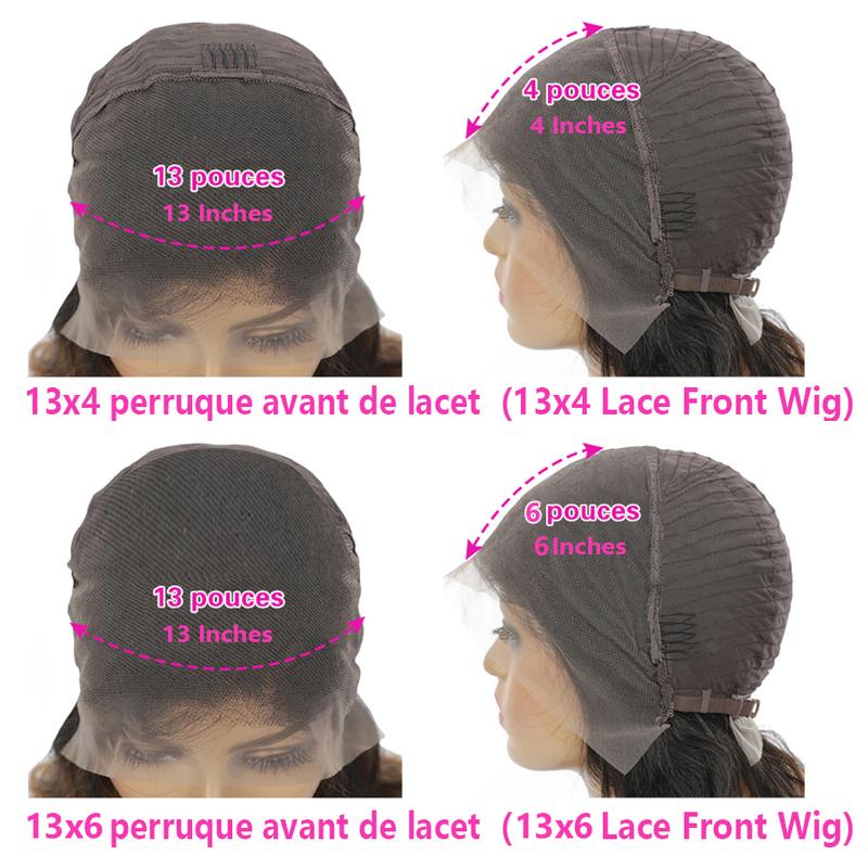 13X4 13x6 Straight Lace Front Wigs Straight Brazilian Human Hair Wigs 180% Density For Women Human Lace Wigs Bleached Knots Remy Hair Wig — vignette 9