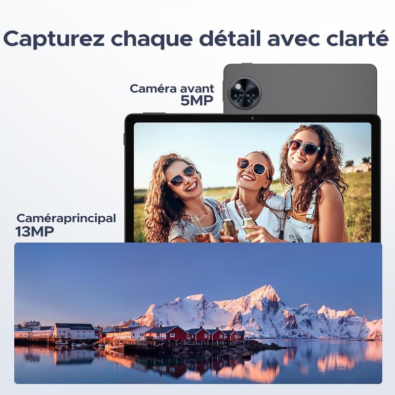 【2026】DOOGEE Anyreal U11 Tablette Clavier intégré ,Android 15, Tablette 11 Pouces, 16GB RAM+128GB ROM(2TB TF), Octa-Core Tablette Tactile, 8580mAh, Corps Métallique Ultra-Mince 7,9 mm, Caméra 13MP, Support Face ID/5G WiFi — vignette 7