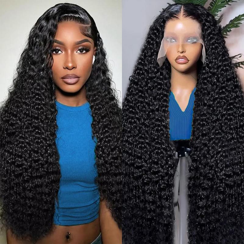 [28 Inch 99€]Idoli 13x6 Perruque Frontale en Dentelle Profonde Ondulée Cheveux Humains 180 Densité HD Sans Colle Perruques en Cheveux Humains — vignette 7