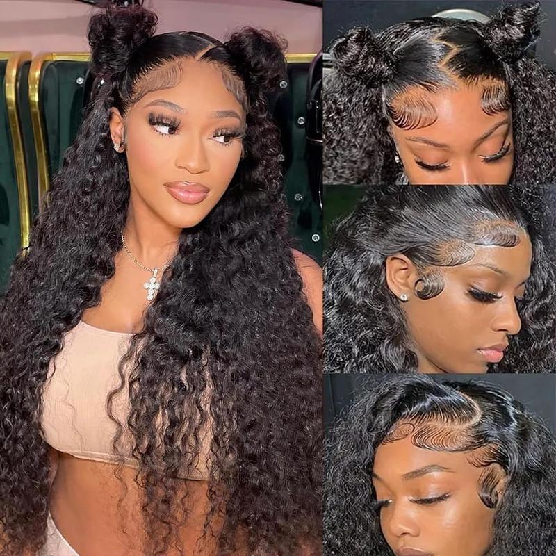 [28 pouces 99€]Idoli Perruques Lace Front Bouclées de 13x6 en cheveux humains, perruques Lace Front HD, densité de 180 % — vignette 3