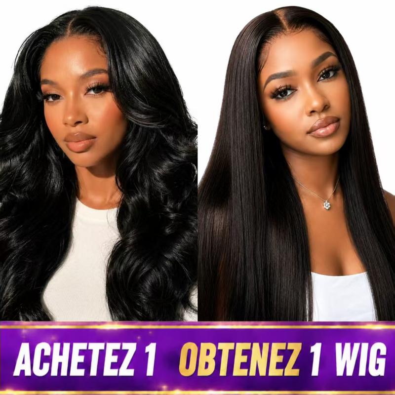 [30 inch + 30 inch] Vente de perruques « 2 perruques » Perruque en cheveux humains avec dentelle frontale 13x4, Body Wave, lisse, vague profonde, dentelle HD, densité de 180 %, pour femmes noires