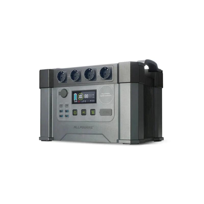 ALLPOWERS station d’énergie portable S2000 Pro, 2400 W, capacité de batterie de 1451 Wh, charge rapide en 1,5 heure, convient pour le camping en plein air, les situations d’urgence à domicile, la vie avec une voiture de camping et la vie hors réseau. — vignette 3