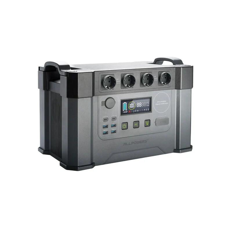 ALLPOWERS station d’énergie portable S2000 Pro, 2400 W, capacité de batterie de 1451 Wh, charge rapide en 1,5 heure, convient pour le camping en plein air, les situations d’urgence à domicile, la vie avec une voiture de camping et la vie hors réseau. — vignette 4