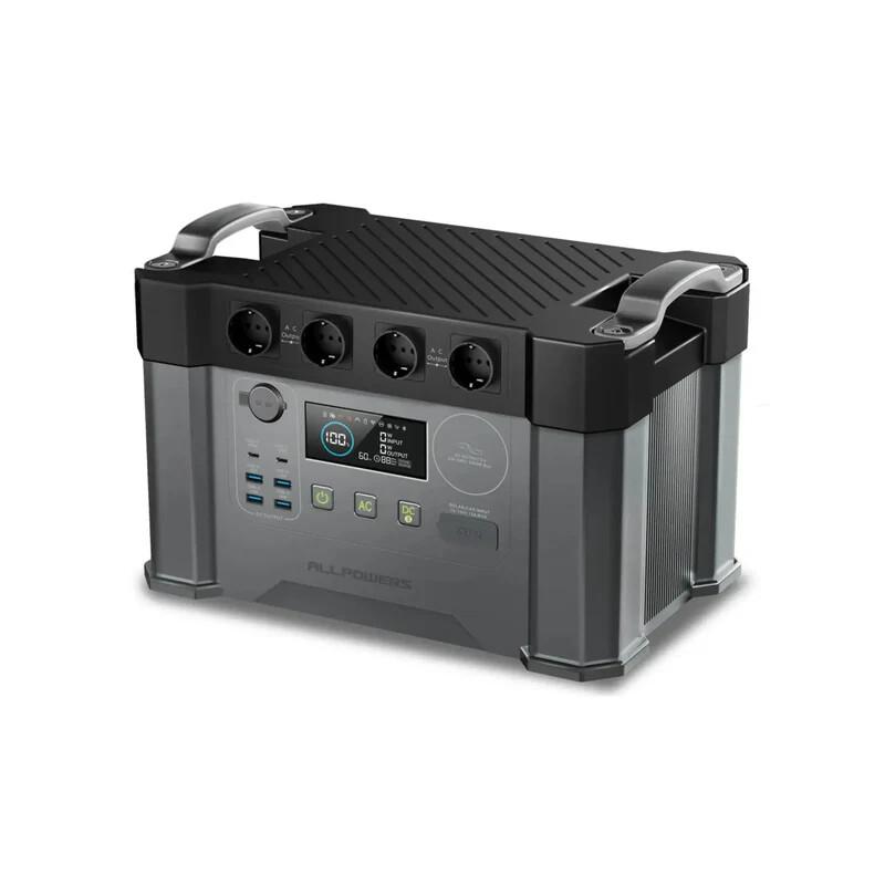 ALLPOWERS station d’énergie portable S2000 Pro, 2400 W, capacité de batterie de 1451 Wh, charge rapide en 1,5 heure, convient pour le camping en plein air, les situations d’urgence à domicile, la vie avec une voiture de camping et la vie hors réseau. — vignette 5