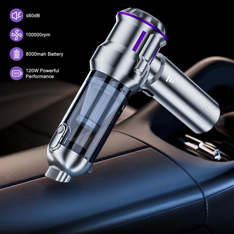 Aspirateur à main 4-en-1 sans fil, aspirateur FAVENGO, aspirateur pour voiture sans fil testeur n°1, souffleur d’air électrique pour voiture, cuisine, canapé, bureau incl., 10 accessoires, aspirateur à main pour voiture pour voiture, canapé et ménage — vignette 5