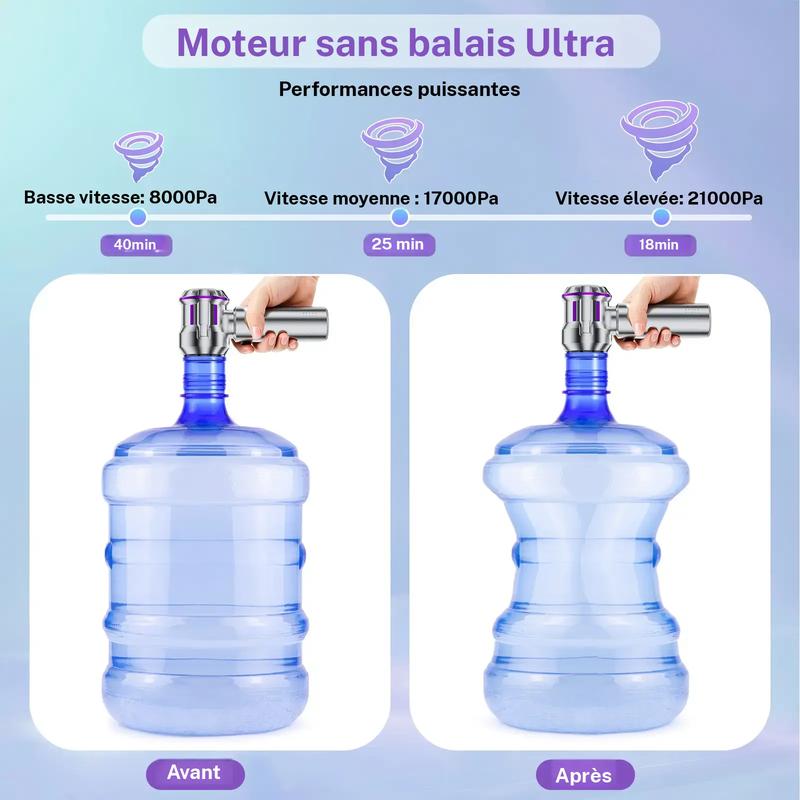 Aspirateur à main 4-en-1 sans fil, aspirateur FAVENGO, aspirateur pour voiture sans fil testeur n°1, souffleur d’air électrique pour voiture, cuisine, canapé, bureau incl., 10 accessoires, aspirateur à main pour voiture pour voiture, canapé et ménage — vignette 6