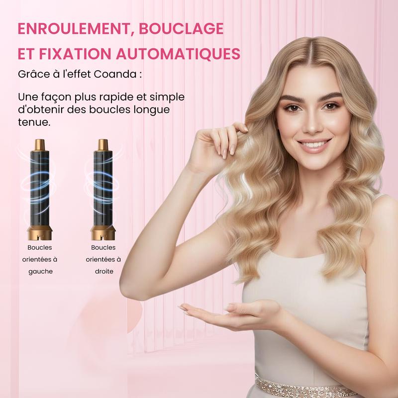 Atopskins Airstyler 5 en 1, sèche cheveux avec Ions négatifs, Styler magique, brosses thermiques Foehn, brosse droite, barre bouclée, ensemble de brosses à Air chaud — vignette 2