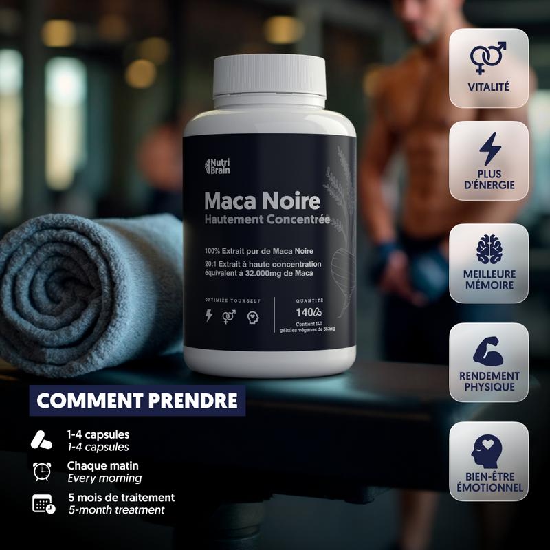 Augmente ton énergie et ta vitalité | Maca noire ultra concentrée de NutriBrain — vignette 3