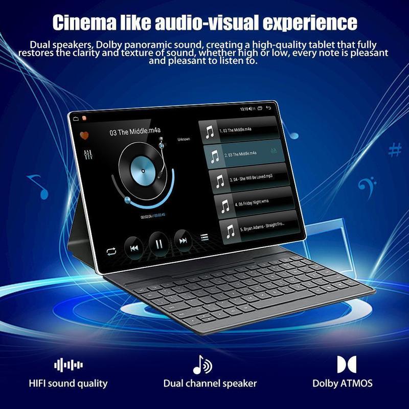 【Back to school】Kit Complet Tablet Android 10,1 Pouces - Clavier + Coque + Stylet Inclus - Appareil Photo Double 13MP et Batterie Longue Durée — vignette 6