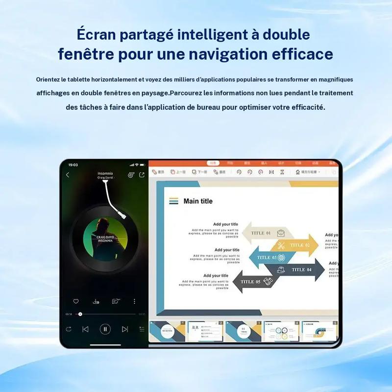 【Back to school】Tablette Android de 10,1 inch avec clavier et coque de protection - ensemble complet puissant avec appareil photo de 13 MP - Inclut Stylet & batterie de 5000 mAh — vignette 2