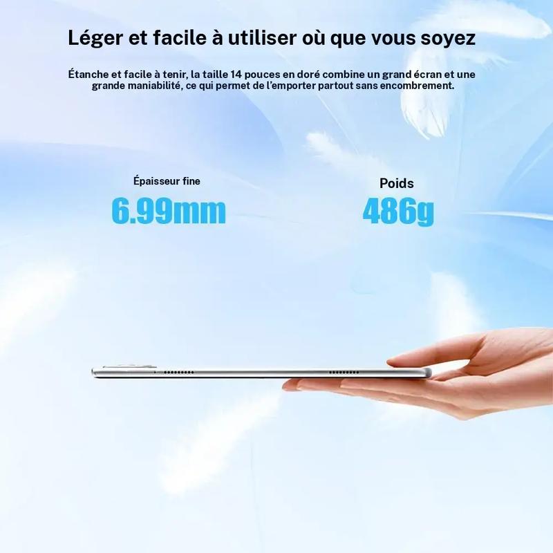 【Back to school】Tablette Android de 10,1 inch avec clavier et coque de protection - ensemble complet puissant avec appareil photo de 13 MP - Inclut Stylet & batterie de 5000 mAh — vignette 3