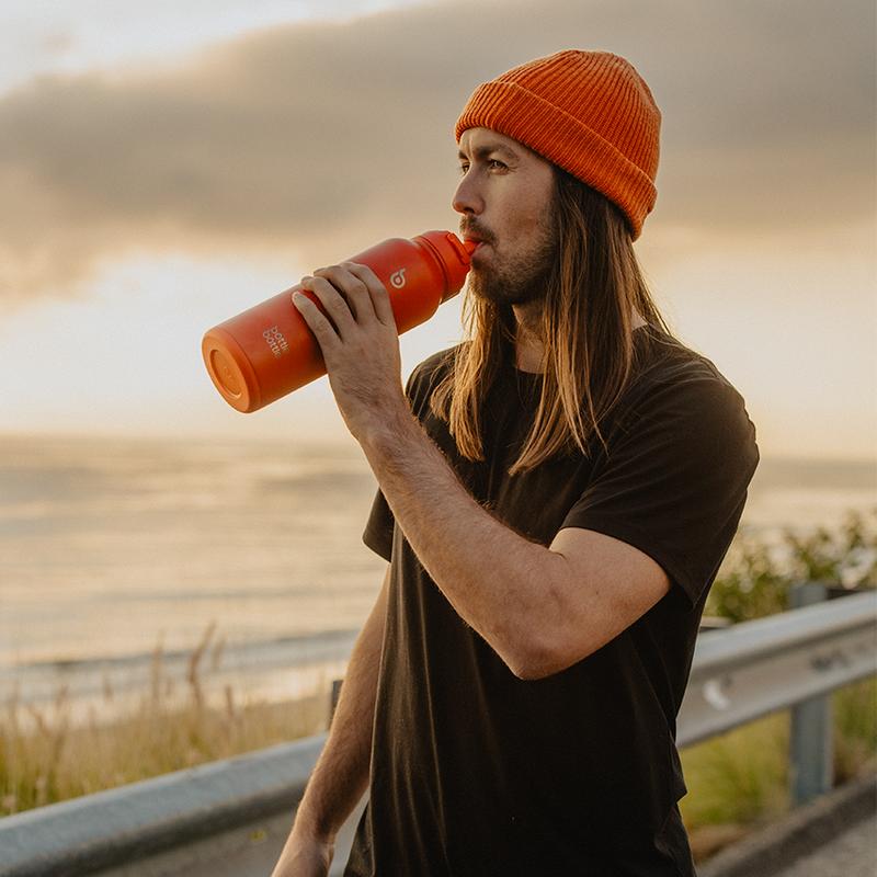 Bouteille d'eau isolée avec paille, 1180ml (40oz), pour le sport, en acier inoxydable, avec couvercle à poignée, pour l'extérieur, pour pilules — vignette 8