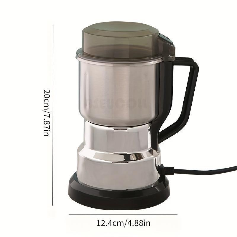 BSEUCOLL 220V European Standard 1pc, Stainless Steel Large Electric Mill, Household Grain Grinder, Dry Grinding Wall Breaking, Upgraded 4 Blades, One-button Start, Fine Powder — vignette 5