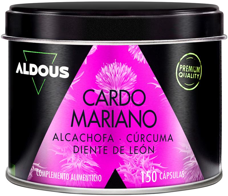 Cardo Mariano - 150 gélules - Détox hépatique, améliore la digestion - Aldous