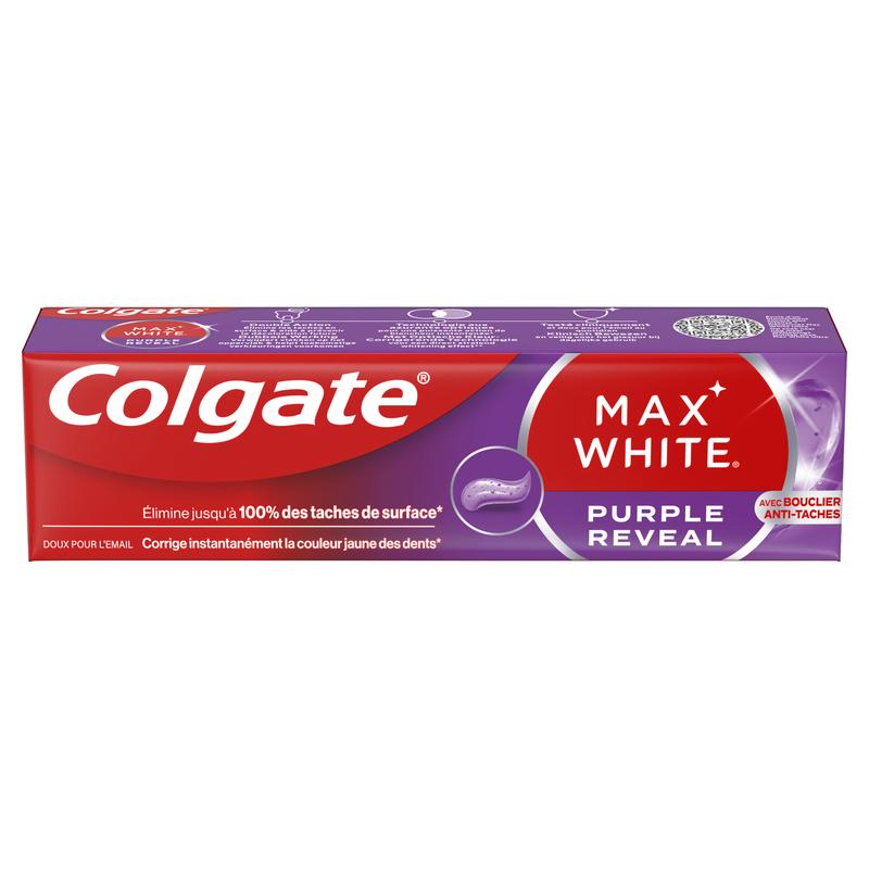 Colgate Max White Duo Purple Toner 40ml + Dentifrice Purple Reveal 75ml — vignette 2