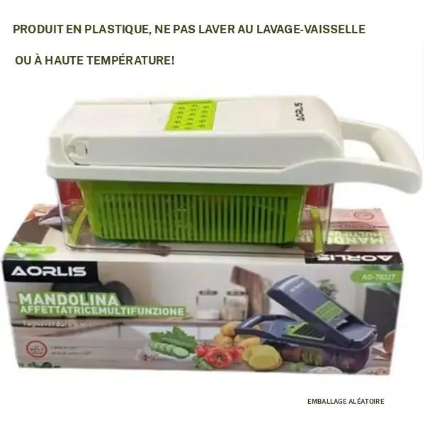 coupe-légumes 12 en 1 multifonction avec 5 lames (fine, julienne, cubes, râpe, dés), convient pour pommes de terre, carottes, oignons – matériau sans BPA, facile à nettoyer, avec récipient de conservation — vignette 9