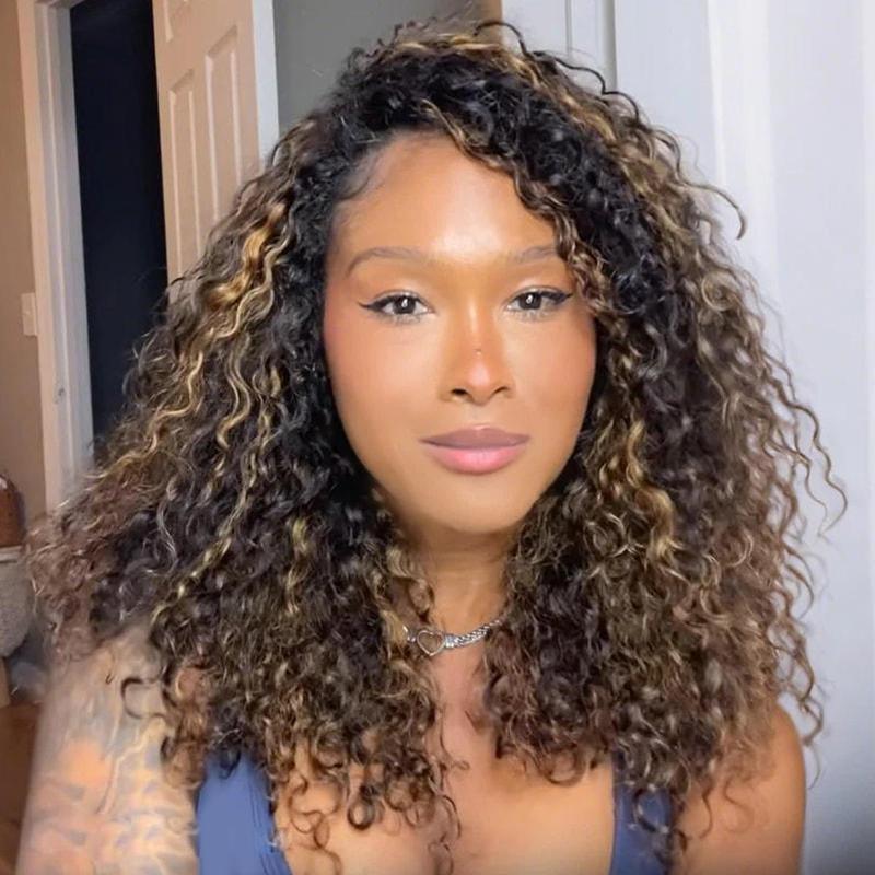 【densité de 250 %】ISEE WEAR GO DEMI-PERRUQUE Mèches ondulées Demi-perruque InvisiFit Strap Flip Over Wig Perruque en cheveux humains avec cordon de serrage et mèches sans coutures#backtoschool — vignette 6