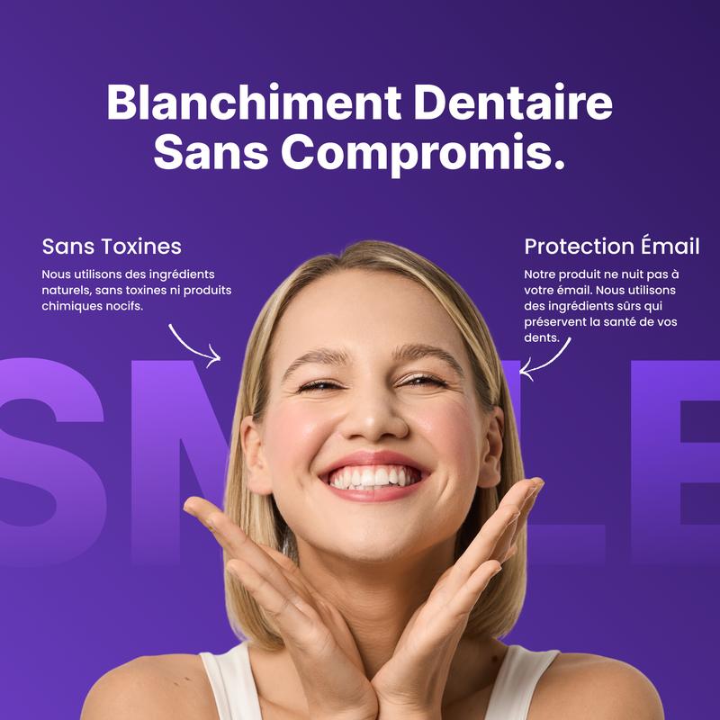 DRDENT Bandes blanchissantes pour les dents violettes – 7/21 applications de blanchiment – Douces pour l’émail – Convient aux dents sensibles – Sans peroxyde — vignette 6