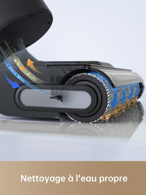 Dreame H11 Core aspirateur sec et humide, brosse de nettoyage des bords, auto-nettoyante, affichage LED, sans fil, pour sols durs, bois — vignette 3