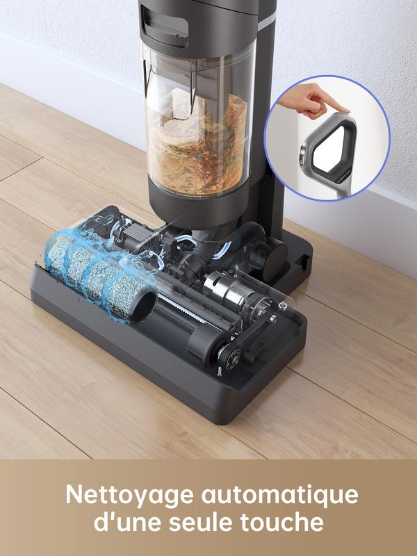 Dreame H11 Core aspirateur sec et humide, brosse de nettoyage des bords, auto-nettoyante, affichage LED, sans fil, pour sols durs, bois — vignette 5