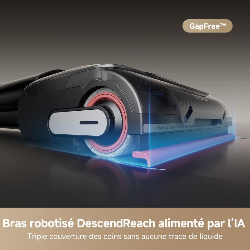 dreame H15 Pro Aspirateur Laveur, Bras robotisé AI DescendReach, Triple arête, 21 kPa, antinœuds, Lavage Brosse immersif 100°C, séchage 5 Min 90°C, portée à Plat 180°, contrôle par Application, TikTokShopBlackFriday — vignette 2