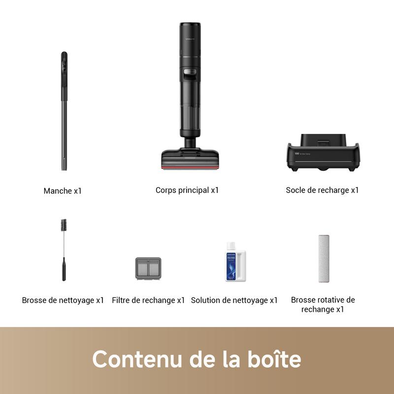 dreame H15 Pro Aspirateur Laveur, Bras robotisé AI DescendReach, Triple arête, 21 kPa, antinœuds, Lavage Brosse immersif 100°C, séchage 5 Min 90°C, portée à Plat 180°, contrôle par Application, TikTokShopBlackFriday — vignette 9