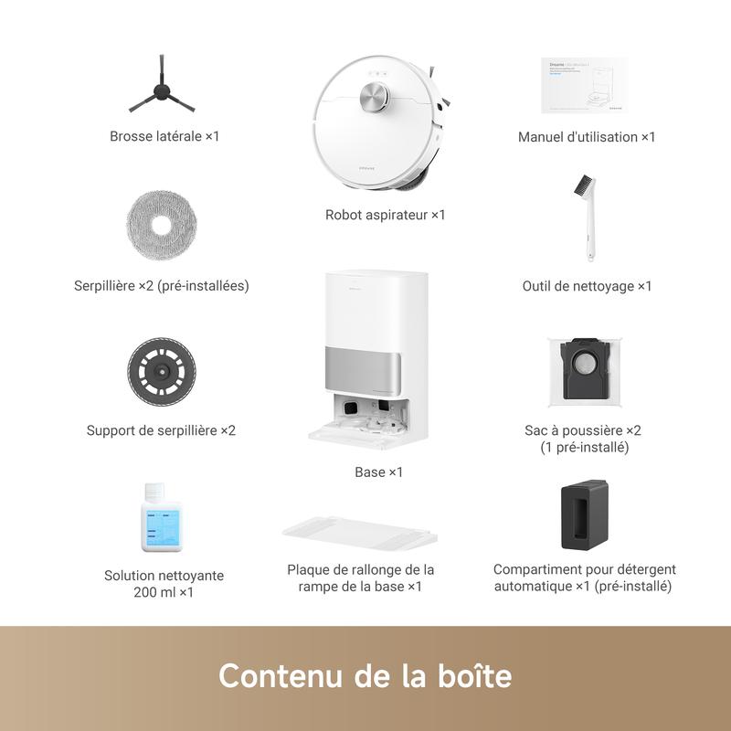 DREAME L10s Ultra Gen 2 Robot Aspirateur Laveur 10 000 Pa, Technologie MopExtend RoboSwing, Base Entièrement Automatique, Mode Animaux, 32 réglages de niveau d'eau, Système de lavage des sols DuoScrub, TikTokShopBlackFriday — vignette 9