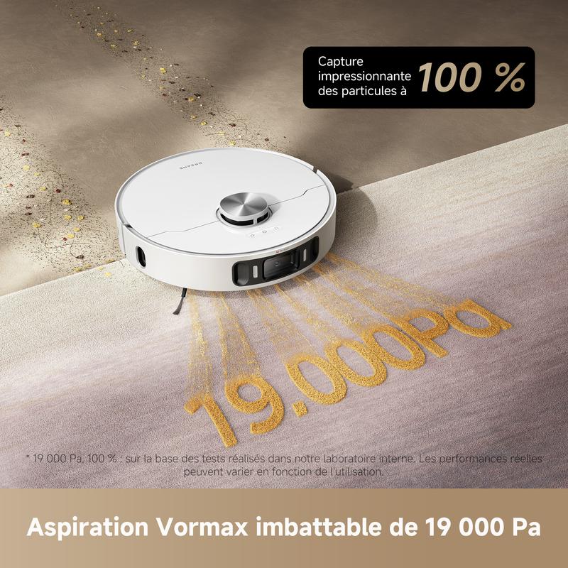 dreame L40 Ultra AE Robot Aspirateur et Serpillière Autonome, 19 000 Pa Aspiration Puissante, Nettoyage Sec-Humide, Dock Tout-en-1 Vidange Automatique, 2 Brosses Incluses, TikTokShopBlackFriday — vignette 2