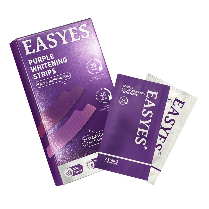 【EASYES】Bandes pour l’hygiène dentaire – soin dentaire doux et haleine fraîche, application facile, adaptées aux dents sensibles- SW-1