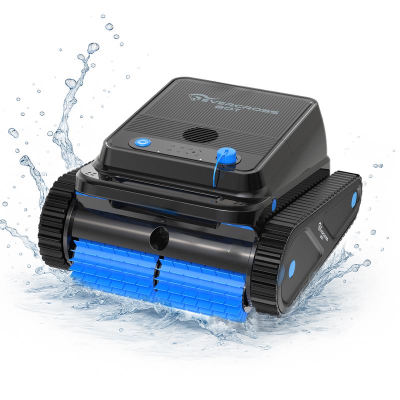 EVERCROSS BOT U8 Robot Piscine Fond et Parois - 120 Min d'Autonomie - 200 m² Surface de Nettoyage - Navigation Intelligente - Stationnement Automatique - APP