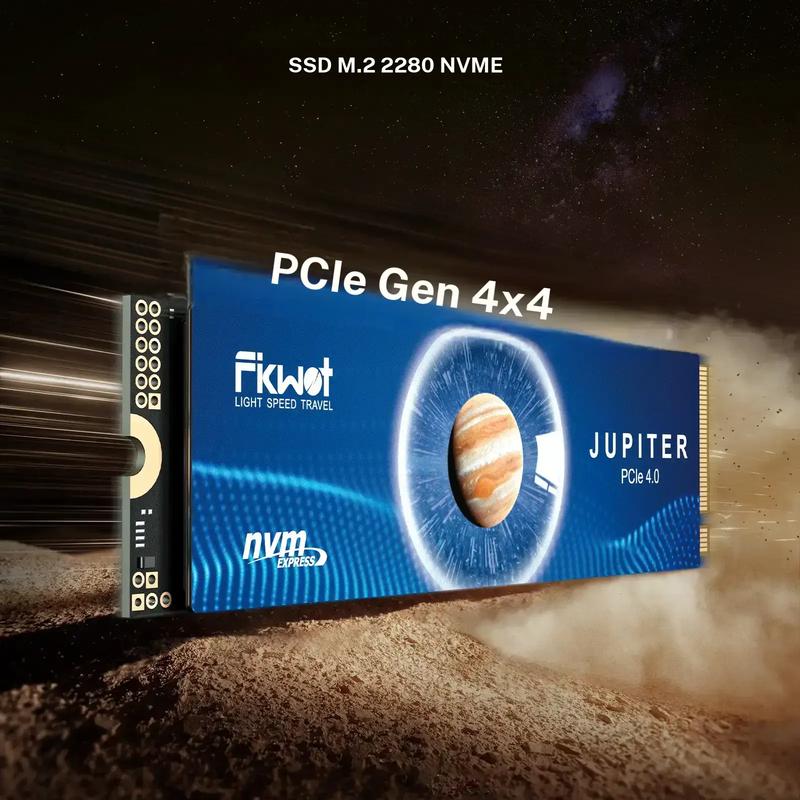 FIKWOT FX991 / FX910 (avec dissipateur de chaleur) SSD M.2 NVMe M2 2280 PCIe Gen 4x4, lecture jusqu’à 7300 Mo/s, unité à état solide interne pour PS5 ordinateur portable bureau 3D NAND — vignette 2