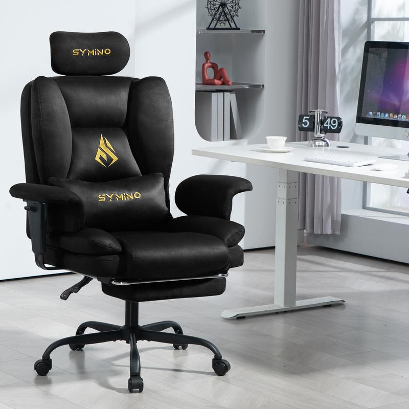 (Fourrure Synthétique)SYMINO Canapé Chaise Gaming, Chaise Gamer, Fauteuil Canapé Ergonomique avec Fourrure Synthétique — vignette 8