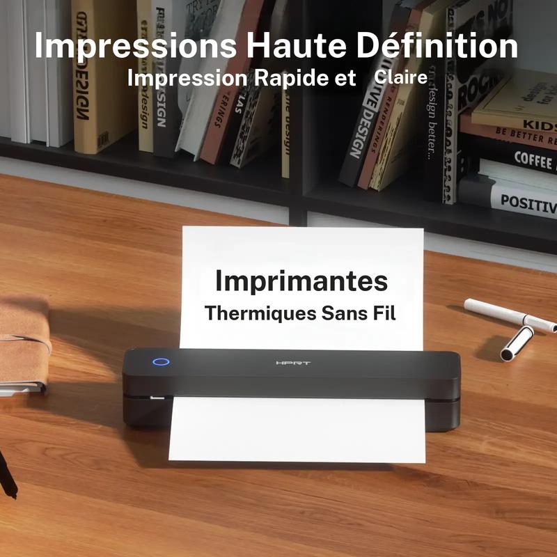 Hanin Imprimante Thermique A4 Portable – Sans Encre, Bluetooth Sans Fil, Idéale pour la Maison et le Bureau, Compatible iOS & Android, Parfaite comme Cadeau — vignette 2