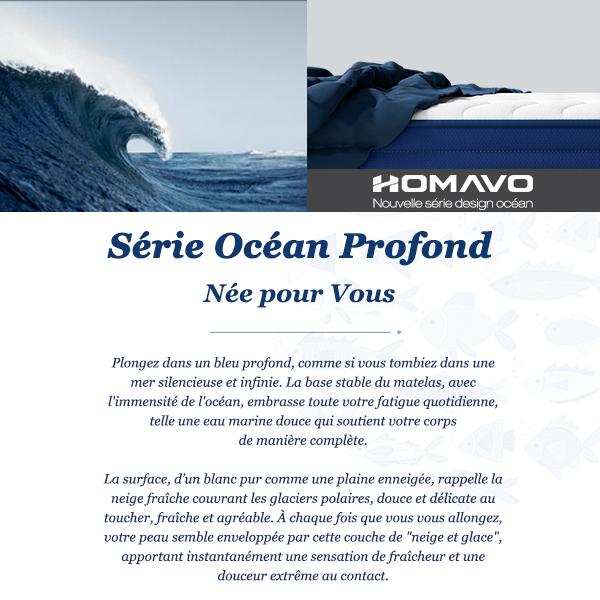 HOMAVO Série Océan Profond｜Matelas à ressorts ensachés ergonomique 7 zones – 22 cm de hauteur, soutien confortable — vignette 7