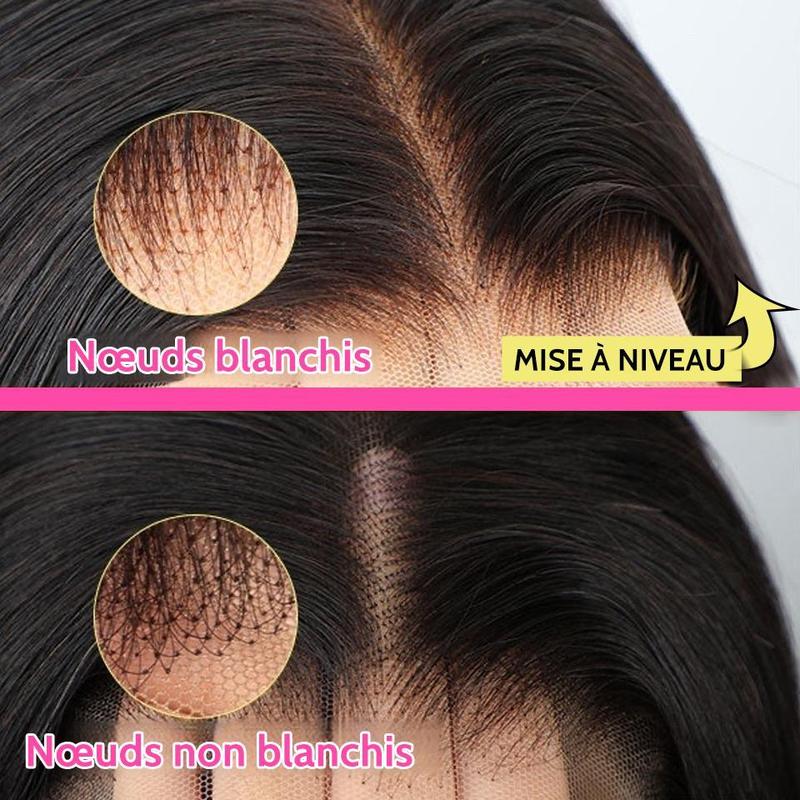 ISEE Hair Perruques Lace Front Wigs 13x6 en cheveux humains raides 180 Densité pré-épilées 7x5 sans colle pour femmes#backtoschool — vignette 7