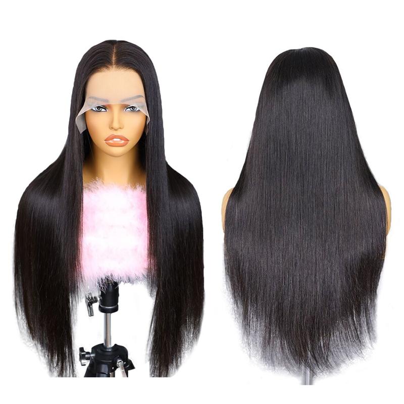 ISEE Hair Perruques Lace Front Wigs 13x6 en cheveux humains raides 180 Densité pré-épilées 7x5 sans colle pour femmes#backtoschool — vignette 8