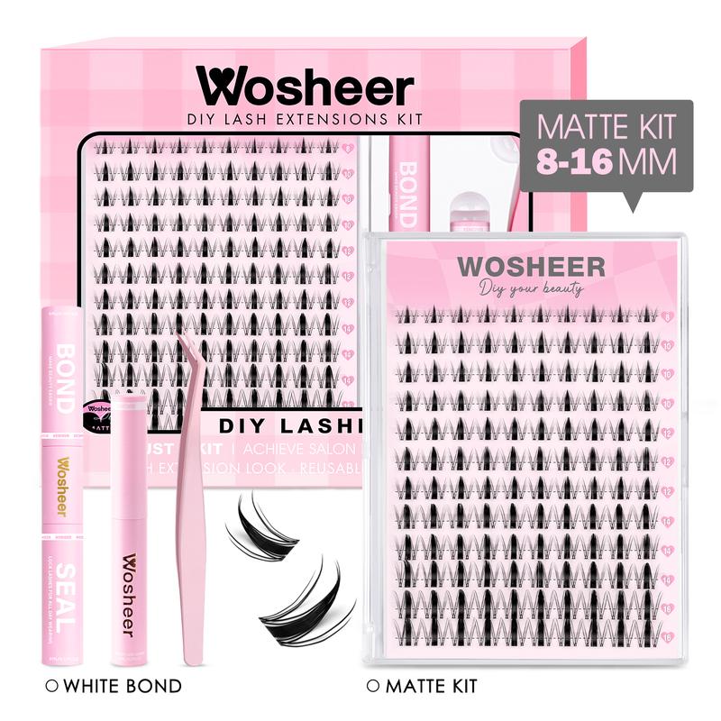 Kit de touffes de cils Wosheer ROUGEE MUGGY MATTE VIKKI LAYZ, résistant à l’eau, doux et naturel, ultra léger et sans sensation — ensemble DIY luxueux pour courber les cils — vignette 6