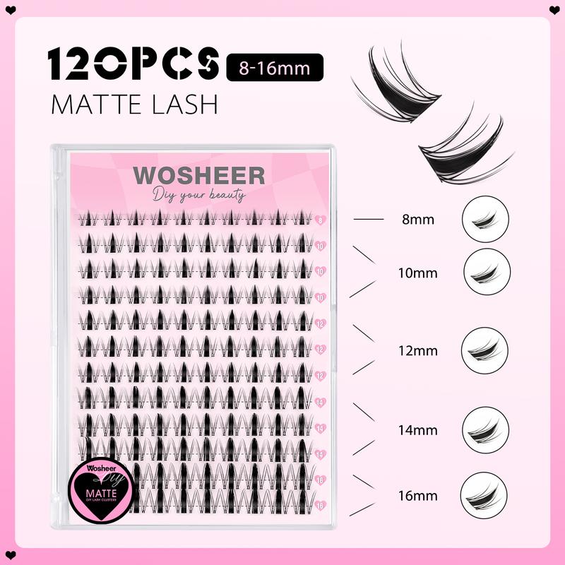 Kit de touffes de cils Wosheer ROUGEE MUGGY MATTE VIKKI LAYZ, résistant à l’eau, doux et naturel, ultra léger et sans sensation — ensemble DIY luxueux pour courber les cils — vignette 7