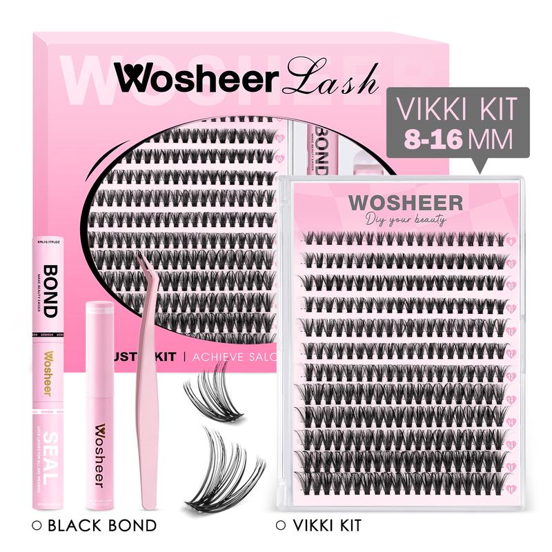Kit de touffes de cils Wosheer ROUGEE MUGGY MATTE VIKKI LAYZ, résistant à l’eau, doux et naturel, ultra léger et sans sensation — ensemble DIY luxueux pour courber les cils — vignette 8