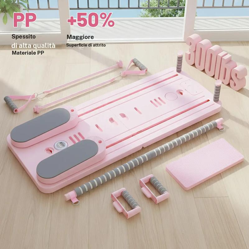 La planche abdominale Pilates multifonction KeHot est un appareil d'entraînement abdominal pour la maison avec résistance réglable et minuteur.Sans danger et confortable, avec une capacité de poids maximale de 300 livres.Le produit comprend des genouillèr — vignette 3