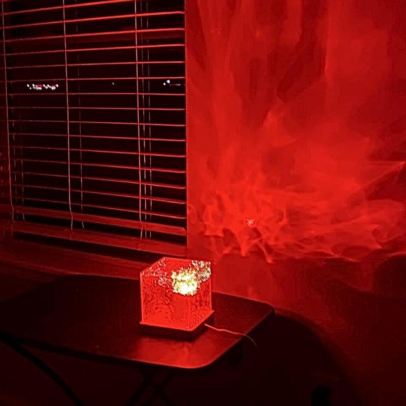 Lampe de table projecteur de vagues USB, 16 couleurs RGB avec télécommande et contrôle tactile, effet de vagues océaniques et d’aurores boréales, lumière ambiante réglable, veilleuse à base acrylique pour chambre et salon #TOP PICKS — vignette 8