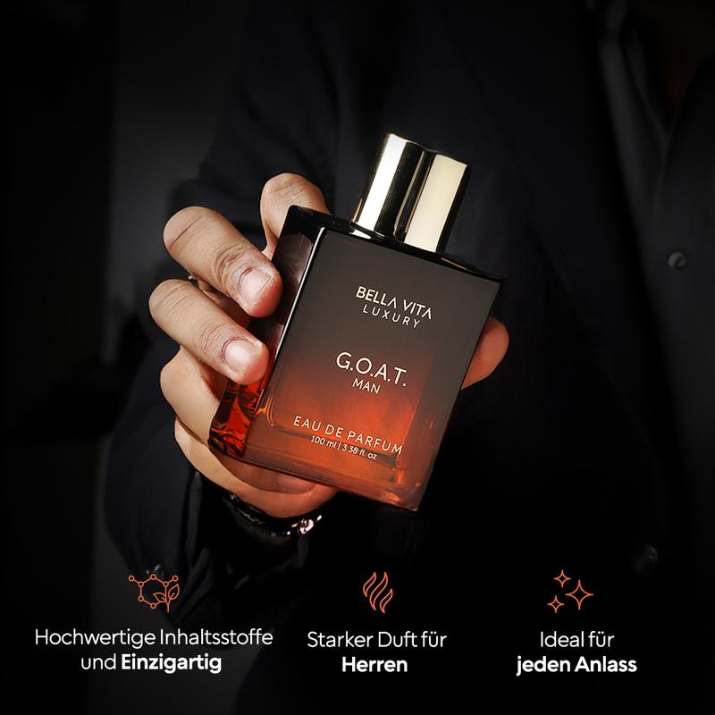 Le G.O.A.T. de BellaVita Luxury Homme | Eau de Parfum (EDP) | Bergamote, Ambre et vétiver | Boisé et musqué | Longue tenue | Sans test sur les animaux — vignette 4