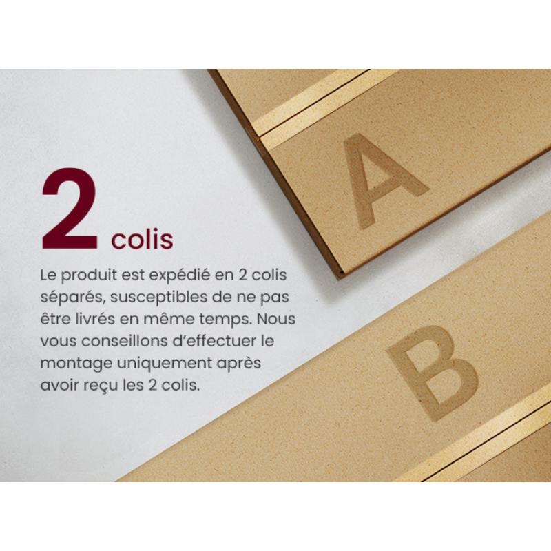 【Livré en 2 colis】SONGMICS HOME - Coiffeuse avec Miroir LED, Multiprise, 9 Tiroirs, Loupe 10x, Rangement Bijoux, Éclairage 3 Couleurs, Installation des Rails sans Outils — vignette 9