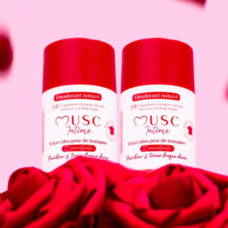 Lot de 2 Déodorants Rose Mystik - Musc Intime
