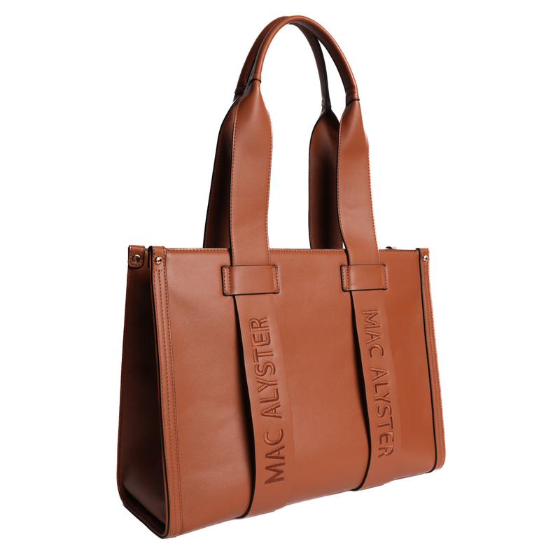 MAC ALYSTER Sac Cabas FORMAT A4 BASIC CLOVER en Cuir Synthétique XXL pour Femme - Business Multifunctional Bag avec Espace Organisé et Style Urbain — vignette 6
