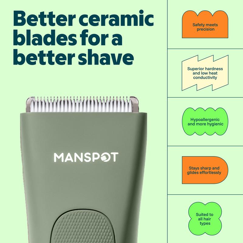 Manspot 4 en 1 Rasoir Électrique – Unisexe, Pour Voyage & Maison, Doux Pour Peau Sensible, Visage, Jambes & Zones Délicates, Étanche IPX7, Recharge USB Rapide, Batterie Lithium — vignette 2