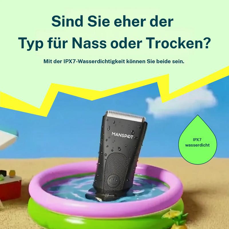 Manspot rasoir électrique 4 en 1, unisexe, pour le voyage et la maison, doux pour la peau sensible, pour le visage, les jambes et les zones délicates, étanche IPX7, Rechargeable rapidement par USB, batterie au Lithium — vignette 4