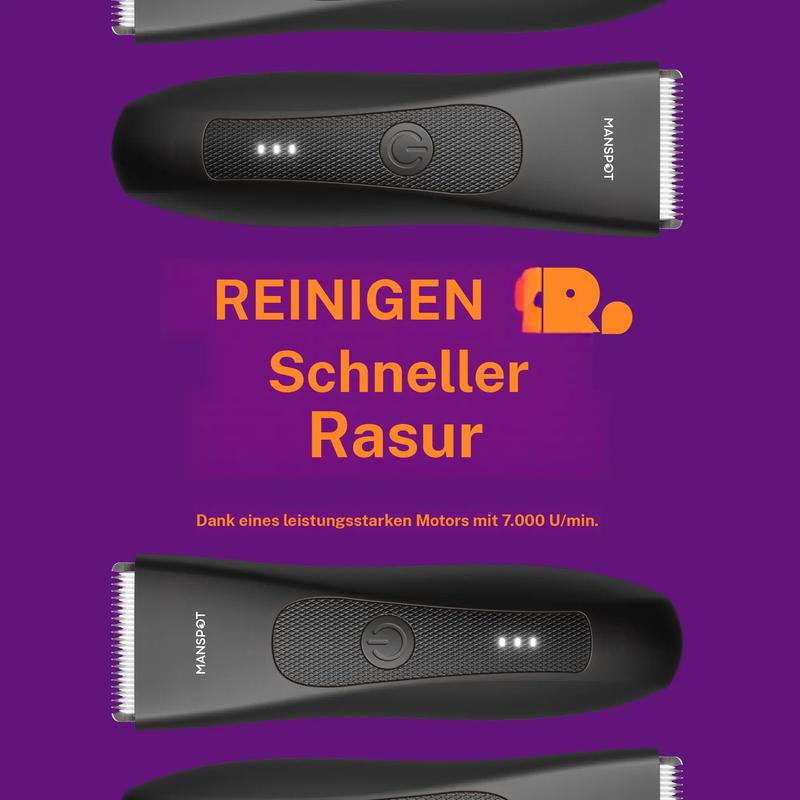 Manspot rasoir électrique 4 en 1, unisexe, pour le voyage et la maison, doux pour la peau sensible, pour le visage, les jambes et les zones délicates, étanche IPX7, Rechargeable rapidement par USB, batterie au Lithium — vignette 6