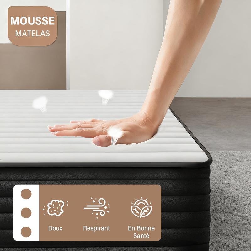 Matelas 90x190/140x190/140x200/160x200cm en Mousse - Épaisseur 20/25cm - Matelas premium pour Adulte Enfant — vignette 4